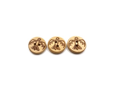 Tribal Wood Button