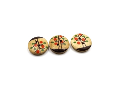 Tree Wood Buttons