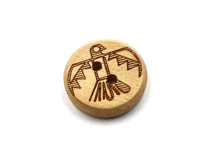 Tribal Wood Button