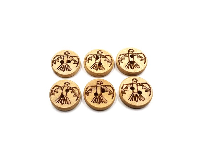 Tribal Wood Button