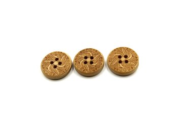 Carved Wood Buttons